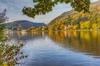 Картинка германия буллай города пейзажи дома река горы пейзаж