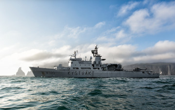 Картинка norwegian coast guard корабли другое море береговая охрана норвегия norway kv nordkapp