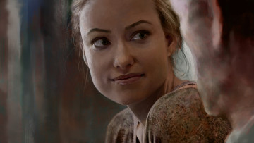 Картинка рисованное люди актриса оливия уайлд olivia wilde лицо девушка