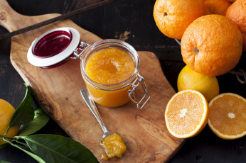 Картинка еда разное апельсины мед
