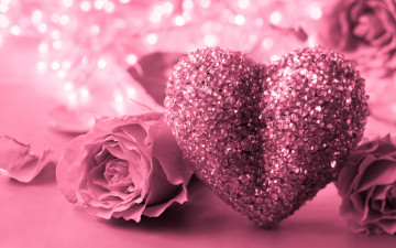 обоя праздничные, день святого валентина,  сердечки,  любовь, сердце, valentine's, day, gift, розы, romantic, pink, roses, love, heart