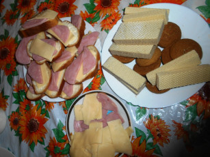 Картинка еда бутерброды +гамбургеры +канапе печенье вафли сыр хлеб колбаса