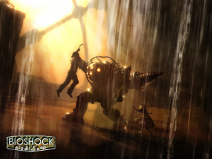 Картинка видео+игры bioshock киборг человек ребенок