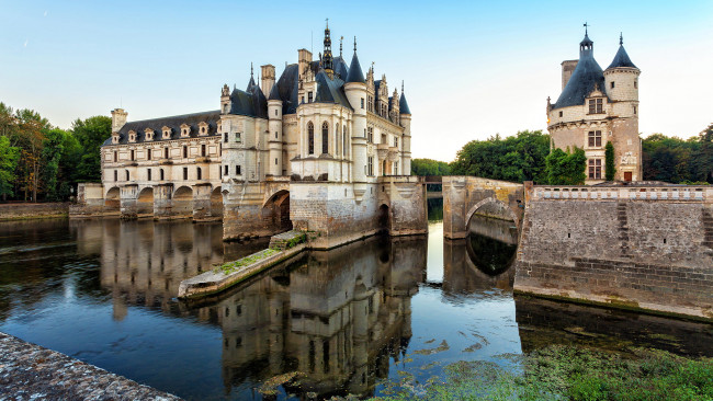 Обои картинки фото города, замок шенонсо , франция, chateau, de, chenonceau, france
