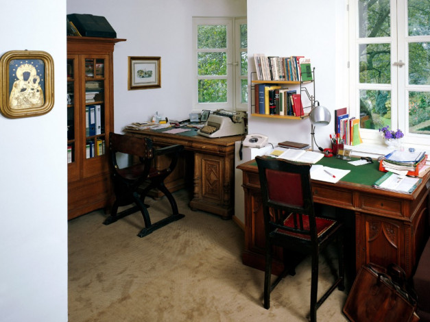 Обои картинки фото интерьер, кабинет, библиотека, офис