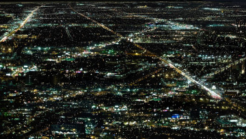 Картинка города огни ночного мегаполис ночь