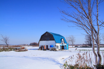 Картинка разное сооружения постройки дом снег