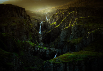 Картинка природа водопады водопад скалы