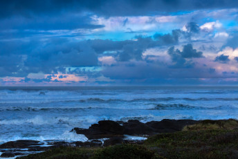 Картинка природа побережье берег море небо облака