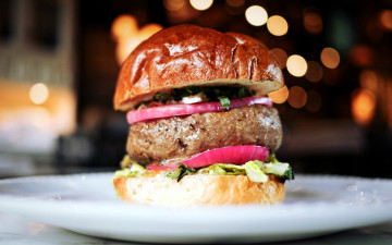 Картинка еда бутерброды +гамбургеры +канапе бургер котлета лук булочка