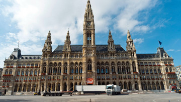 Картинка города вена+ австрия ратуша