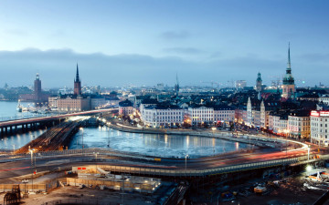 Картинка города стокгольм+ швеция панорама