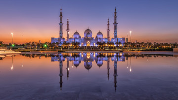 Картинка города -+мечети +медресе мечеть шейха зайда абу-даби оаэ