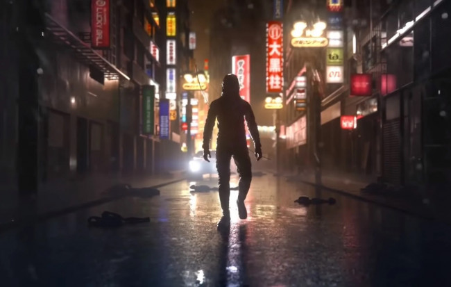 Обои картинки фото видео игры, ghostwire,  tokyo, фигура, город, улица
