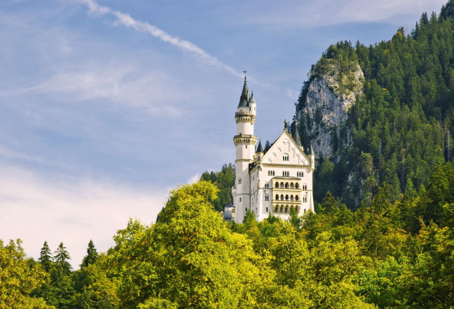 Обои картинки фото neuschwanstein, castle, города, замок, нойшванштайн, германия