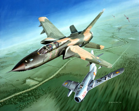 Картинка авиация 3д рисованые v-graphic бой воздушный самолёты небо