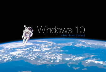 обоя компьютеры, windows 10, earth, windows, 10