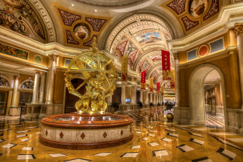 Картинка golden+armillary+sphere интерьер холлы +лестницы +корридоры скульптура фойе колоннада