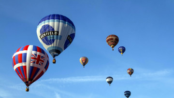 Картинка авиация воздушные+шары шары небо спорт