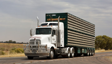 Картинка grays+t604 автомобили kenworth тяжелый грузовик седельный тягач