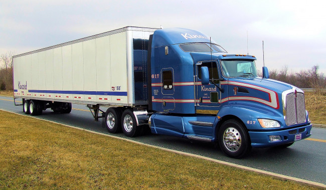 Обои картинки фото kenworth - kinard trucking1hr, автомобили, kenworth, тяжелый, грузовик, седельный, тягач