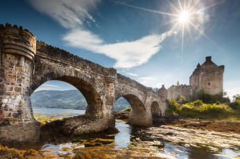 обоя eilean donan castle, города, замок эйлен-донан , шотландия, замок, мост