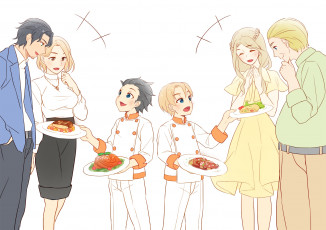 Картинка аниме shokugeki+no+soma персонажи