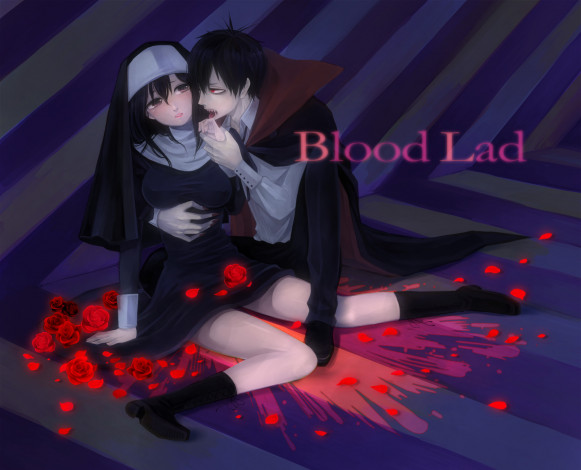 Обои картинки фото аниме, blood lad, кровавый, парень, стаз