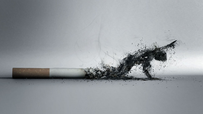 Обои картинки фото разное, компьютерный дизайн, человек, пепел, сигарета, дым