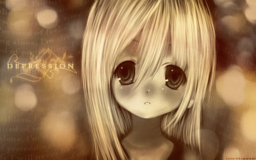 Картинка аниме unknown +другое+ взгляд депрессия лицо девочка