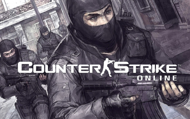Обои картинки фото видео игры, counter strike, спецназ, оружие, улица