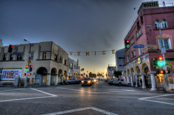 Картинка southern california города улицы площади набережные город огни ночь