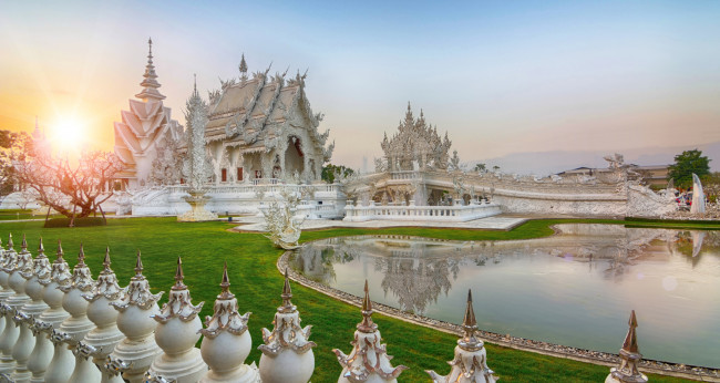 Обои картинки фото города, - буддистские и другие храмы, таиланд, храм, солнце