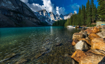 Картинка banff+national+park+канада природа реки озера камни лес горы озеро канада park banff