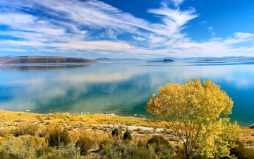 Картинка природа реки озера горы небо осень дерево пейзаж озеро