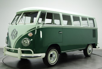 обоя volkswagen t1 deluxe bus 1964, автомобили, volkswagen, 1964, bus, deluxe, t1