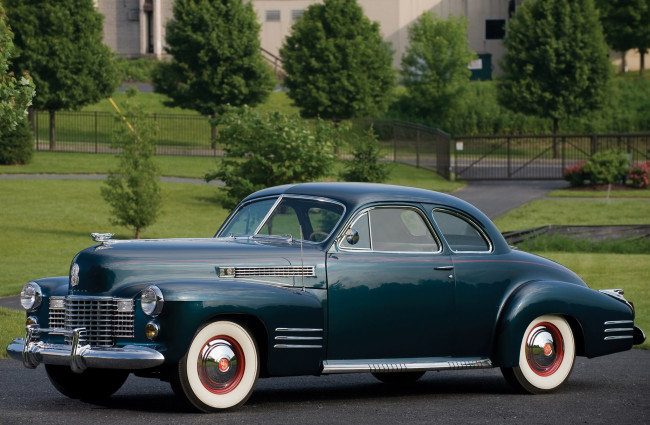 Обои картинки фото cadillac sixty two coupe 1941, автомобили, cadillac, two, sixty, coupe, 1941