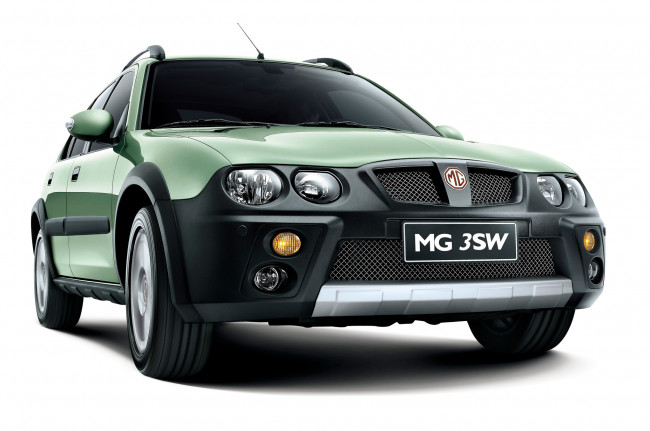 Обои картинки фото mg 3sw 2008, автомобили, mg, зелёный, 2008, 3sw