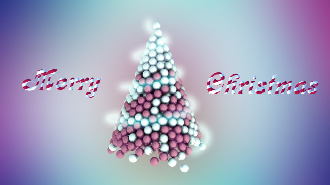 Обои картинки фото праздничные, векторная графика , новый год, елочка, шары