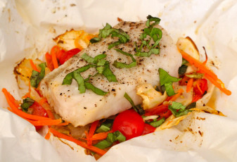 Картинка еда рыбные+блюда +с+морепродуктами палтус овощи