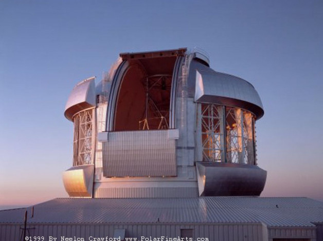 Обои картинки фото телескоп, северный, джемини, космос, разное, другое