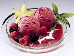 Картинка еда мороженое десерты морженое ягоды