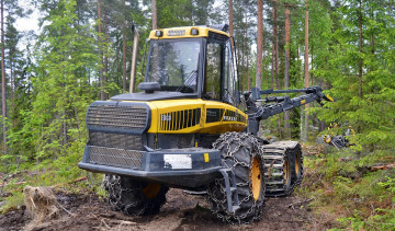 Картинка ponsse+ergo+harvester техника тракторы трактор колесный универсальный лесозаготовка