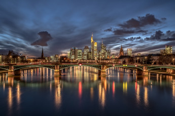 Картинка frankfurt+ germany города франкфурт-на-майне+ германия мост река