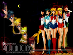 обоя sailor, moon, аниме