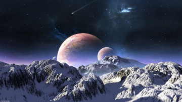 Картинка 3д графика atmosphere mood атмосфера настроения планеты поверхность