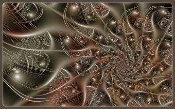 Картинка 3д графика fractal фракталы фон цвета изгибы линии узор