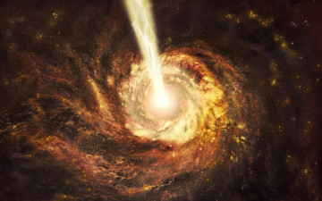 Картинка black hole космос Черные дыры звезды спираль выброс черная дыра
