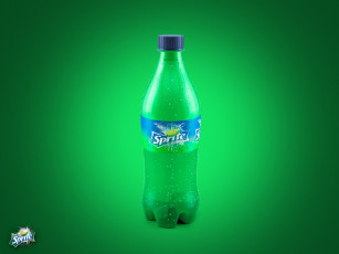 обоя бренды, sprite, бутылка, зеленая