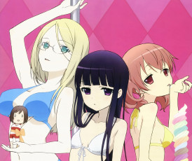 Картинка аниме inu+x+boku+ss шест девушки